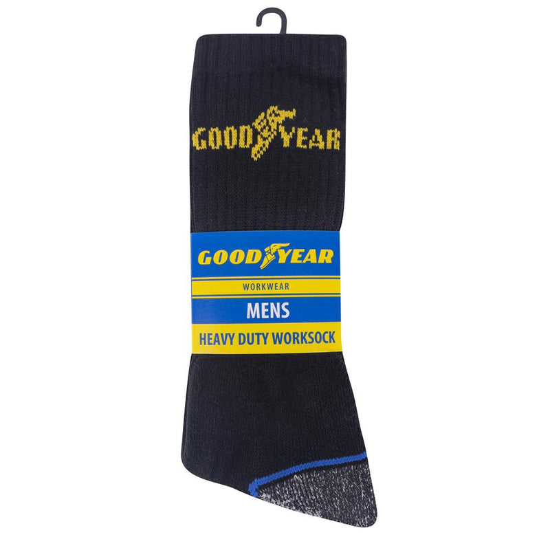 12 Paar Goodyear Working Socks Heavy Duty Arbeitssocken Soft Heel